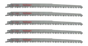 12-Inch Wood Pruning Saw Blades for Reciprocating Sawzall Saws - 5 Pack