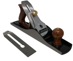 Caliastro Bench Plane No. 5 - Iron Jack Plane - Fully Adjustable Wood Hand Planer, 14-Inches Long with 2-Inch Cutter, Includes 2 blades