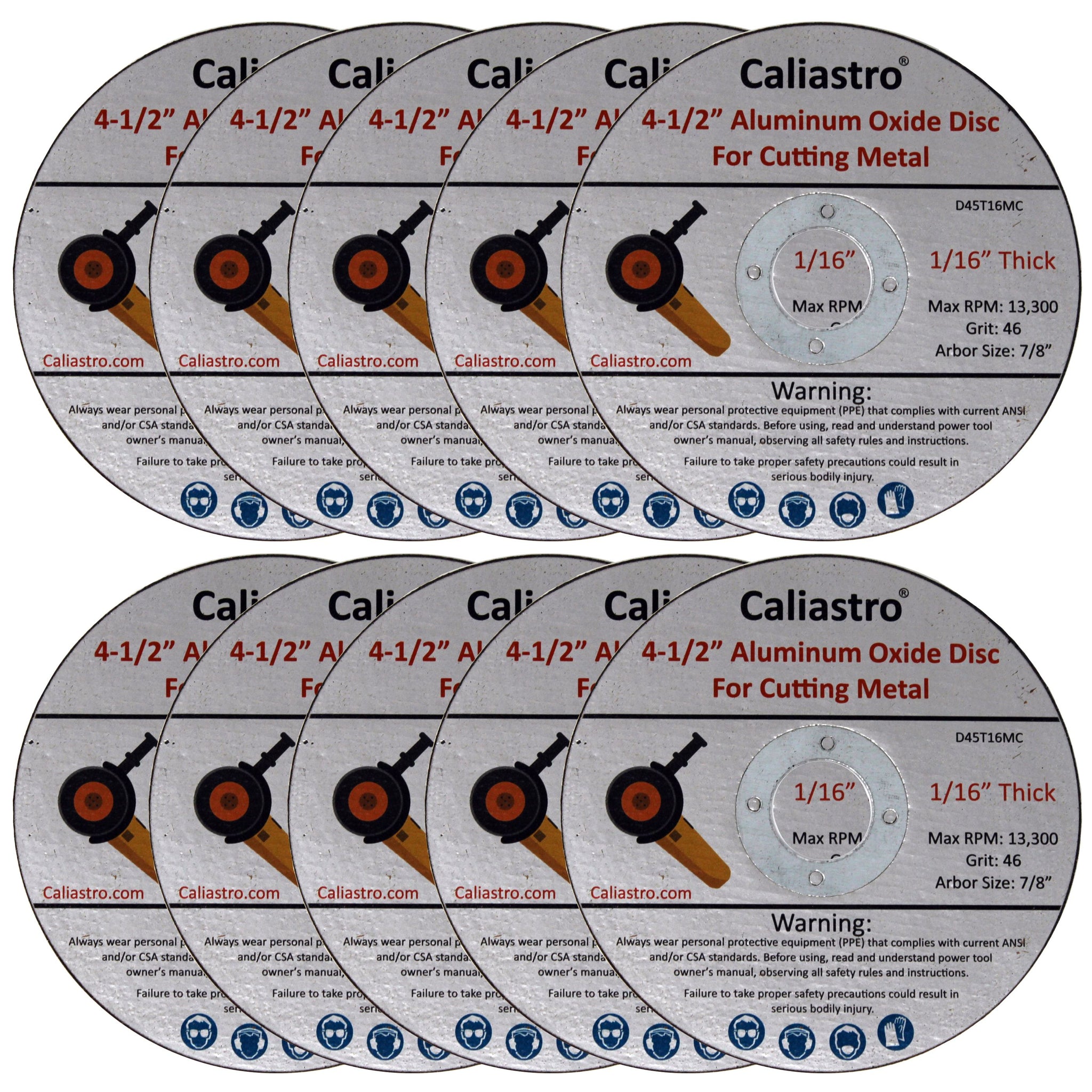 4-1/2 Inch Cut Off Wheel Discs for Cutting Metal with Angle Grinder - –  Caliastro